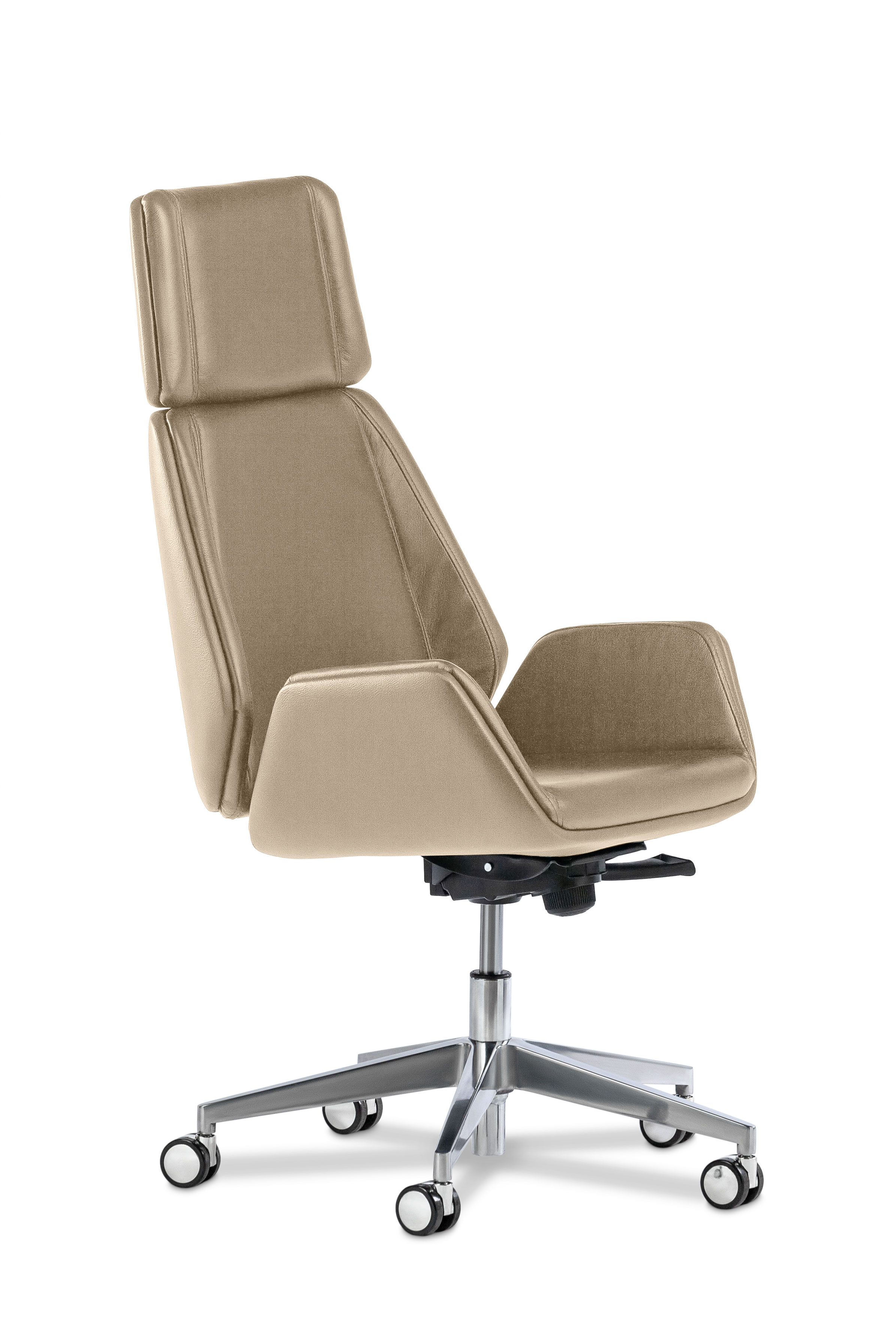 Кресло руководителя SIENA CHROME A кожа Madras Naturale+к/з
