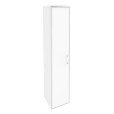 Onix Шкаф высокий узкий левый O.SU-1.10 R (L) white Белый Бриллиант/Стекло White 400*420*1977