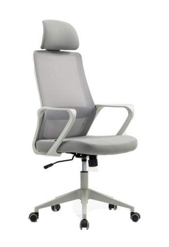 Кресло руководителя Riva Chair Point RCH 8325H Серый пластик/Светло-серый