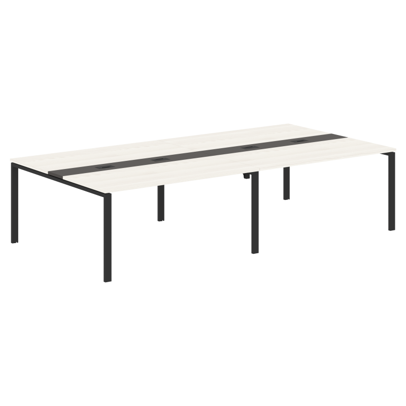 Конференц стол EUCT 3116 Ясень Траун/Мокко/Черный 3126х1606х750 EDIS