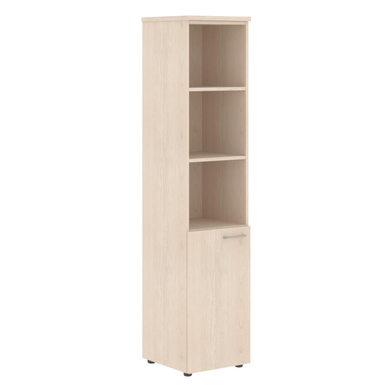 Шкаф колонка с глухой малой дверью (R) и топом XHC 42.5(R) Бук Тиара 432х432х1955 XTEN