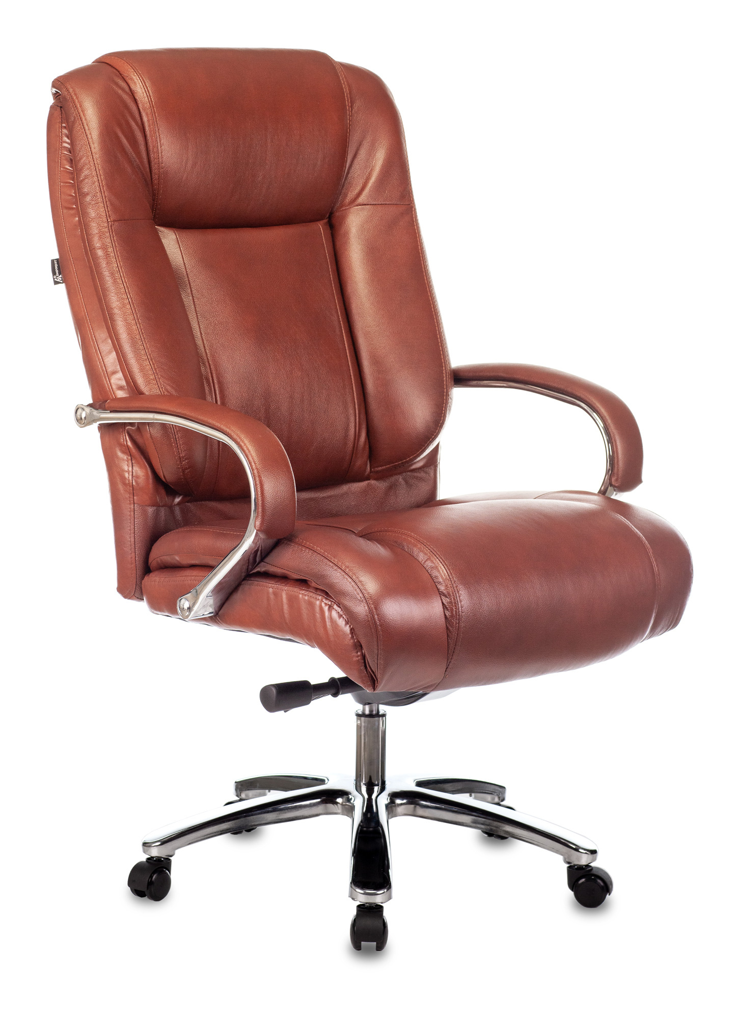 Кресло руководителя Бюрократ T-9925 SL светло-коричневый Leather Eichel кожа