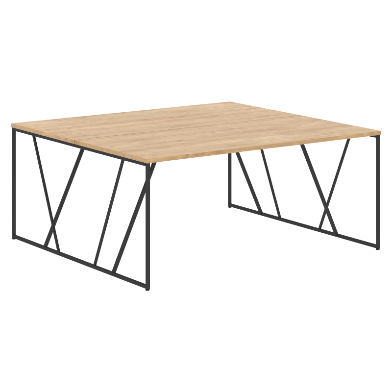 Стол LWST 1716 Дуб Бофорд/Черный 1760х1606х750 LOFTIS