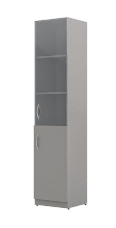 Шкаф колонка комбинированая SR-5U.2(L) Серый 386х375х1815 SIMPLE
