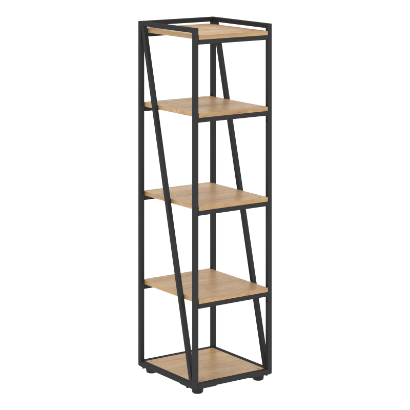 Стеллаж LMMC 40 Дуб Бофорд/Черный 400х430х1517 LOFTIS