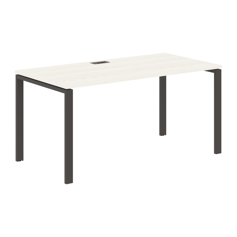 Стол прямой EUST 1580 Ясень Траун/Мокко 1560х800х750 EDIS