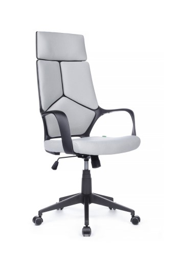 Кресло руководителя Riva Chair Iq Rv RCH 8989 Черный пластик/Светло-серый