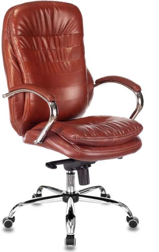 Кресло руководителя Бюрократ T-9950 светло-коричневый Leather Eichel кожа