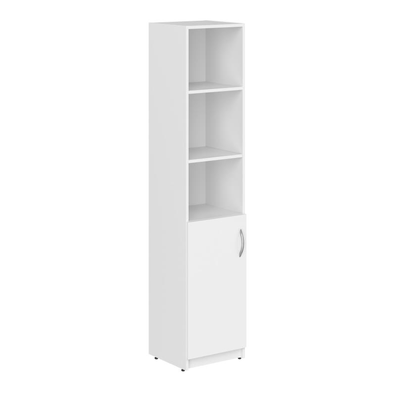 Шкаф колонка с глухой малой дверью SR-5U.5(R) Белый 386х375х1815 SIMPLE