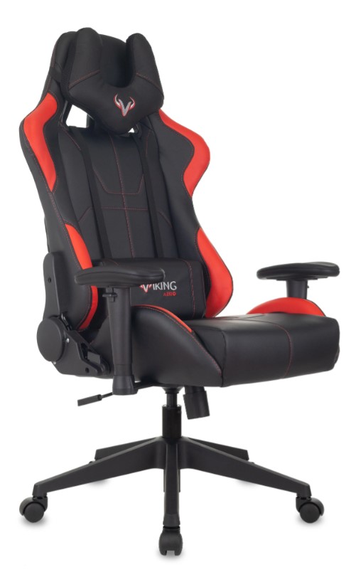 Кресло игровое Zombie VIKING 5 AERO черный/красный эко.кожа