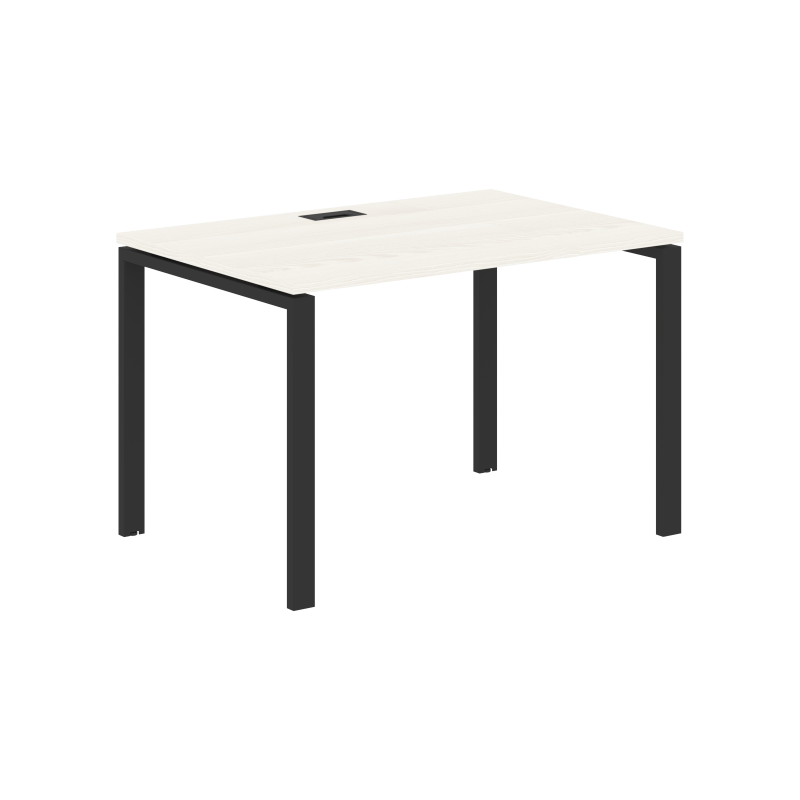 Стол прямой EUST 1180 Ясень Траун/Черный 1160х800х750 EDIS