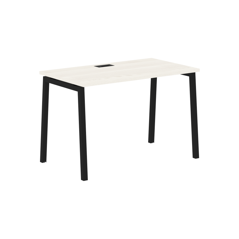 Стол прямой ELST 1167 Ясень Траун/Черный 1160х670х750 EDIS