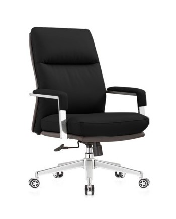 Кресло руководителя Riva Chair Leon-M RCH B916 Черный
