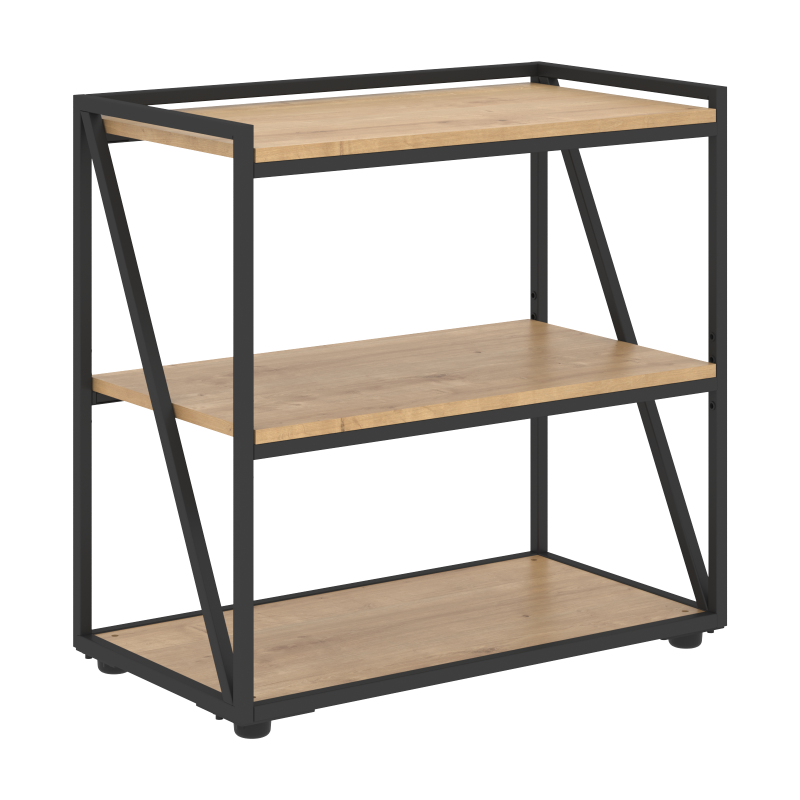 Стеллаж LMLC 80 Дуб Бофорд/Черный 800х430х781 LOFTIS