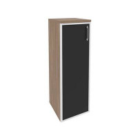 Onix Шкаф средний узкий левый O.SU-2.4 R (L) black Дуб Аризона/Стекло Black 400*420*1207