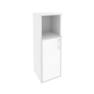Onix Шкаф средний узкий левый O.SU-2.2 R (L) white Белый Бриллиант/Стекло White 400*420*1207