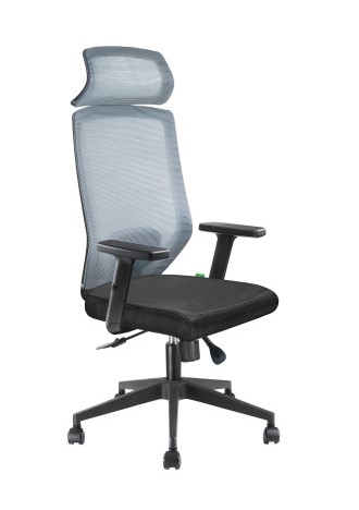 Кресло руководителя Riva Chair Fort RCH A755 Серый/Черный