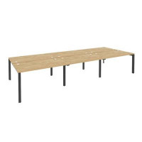 Onix Рабочая станция на П-образном м/к O.MP-D.RS-6.3.8 Тиквуд Светлый/Металл Антрацит 4140*1635*750