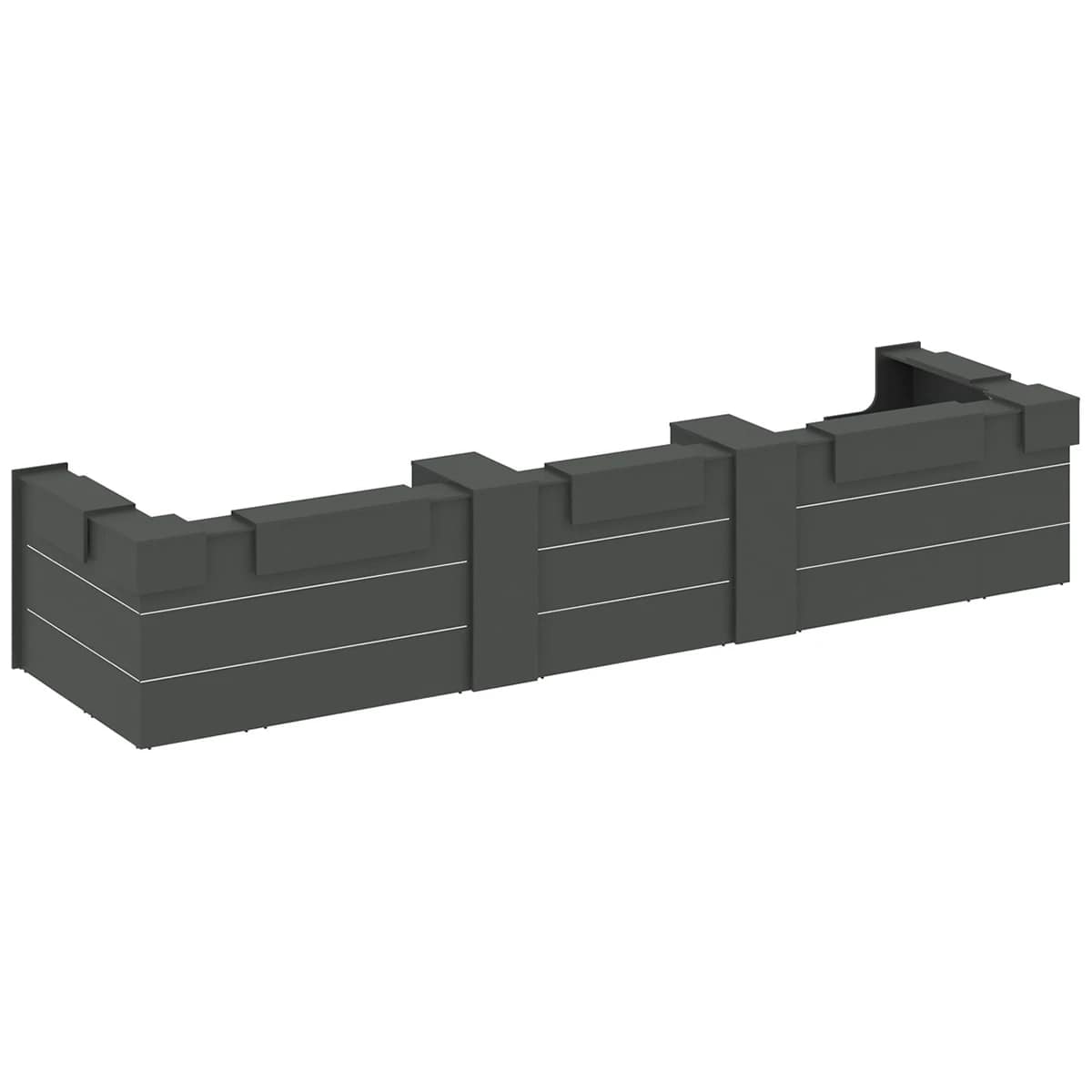 Onix Ресепшн O.R-K-38 Антрацит 6522*1768*1187