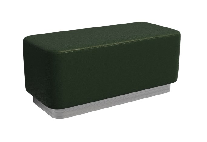 Пуфик Vermont PV-4 Latte Lux 412/Серебро