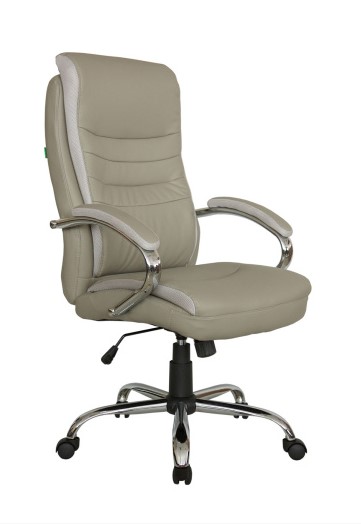 Кресло руководителя Riva Chair Hoop RCH 9131 Серо-бежевый