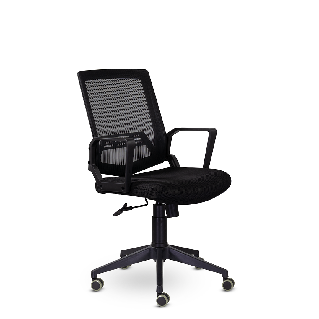 Кресло офисное М-807 Квадро/Kvadro blackPL Ср NET11/E11-к (черный)