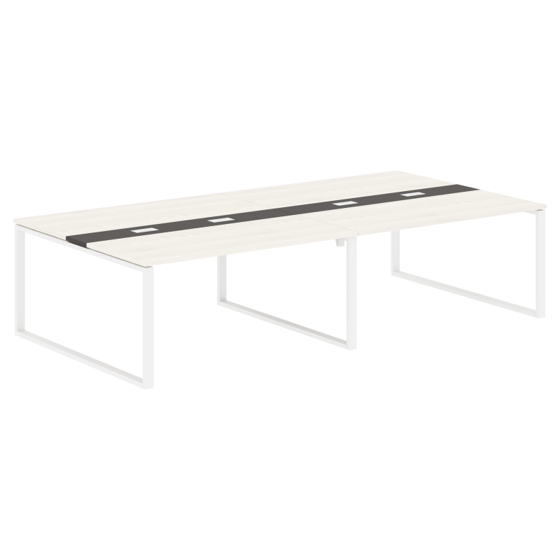 Конференц стол EQCT 3116 Ясень Траун/Мокко/Белый 3126х1606х750 EDIS