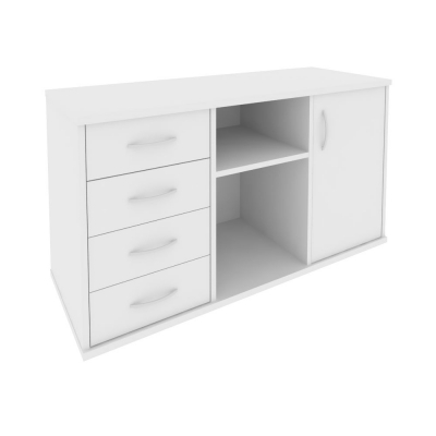 Riva Тумба под оргтехнику с фолдингом А.МТ-2F Белый 1192*450*667
