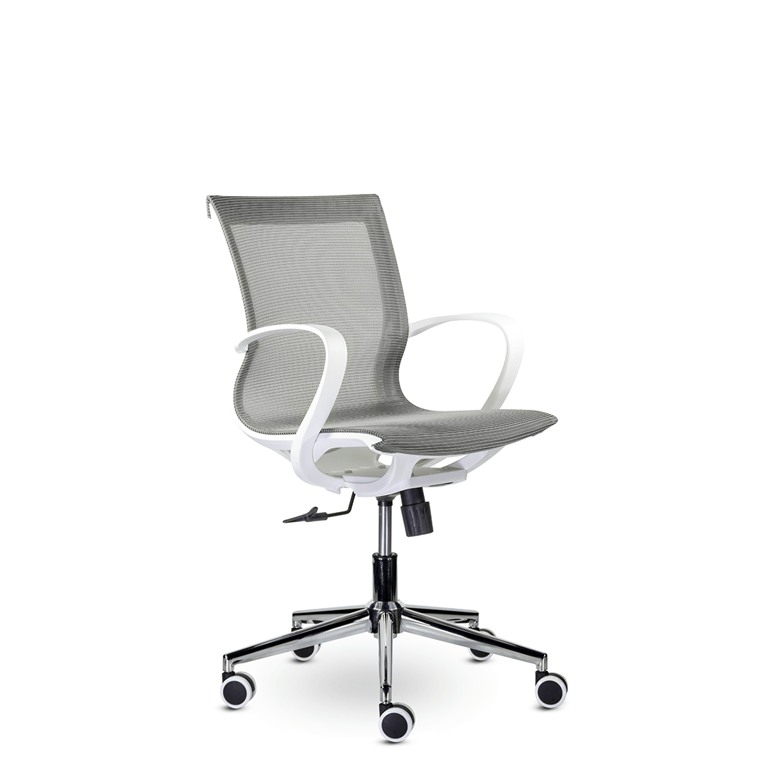 Кресло офисное М-805 Йота/Yota white PL TC-02 (серый)