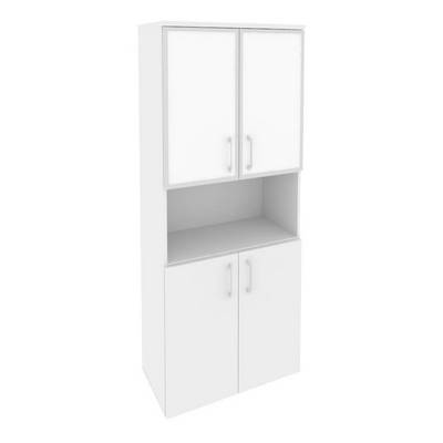 Onix Шкаф высокий широкий O.ST-1.4 R white Белый Бриллиант/Стекло White 800*420*1977