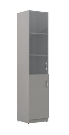 Шкаф колонка комбинированая SR-5U.2(R) Серый 386х375х1815 SIMPLE